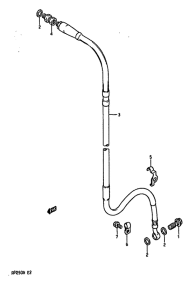 RM250 Передние тормозные трубки