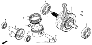 XR250R Коленвал