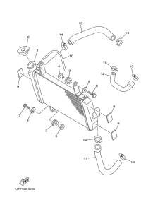 TZ125 Radiator. hose