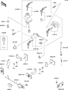 ZR1100 Замок зажикания