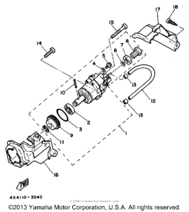 PW50S Масляный насос