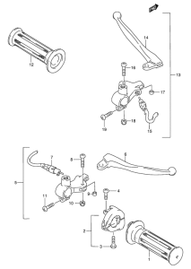 AE50 Рулевой переключатель
