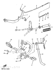 DT50R Stand. footrest