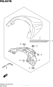 VZR1800 Seat Tail Box (For Bbd) (Vzr1800Bzl7 E28)
