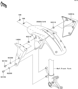 ZX1000 Крыло переднее