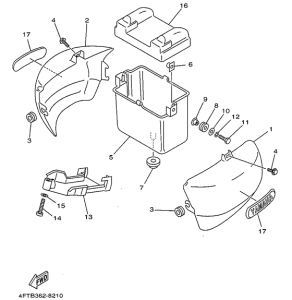 XV500 Боковые обтекатели