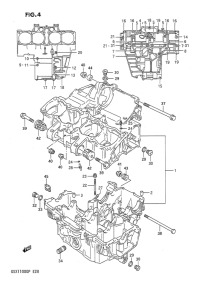 GSX1100 Картер двигателя
