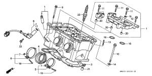 RVF750 Головка цилиндров