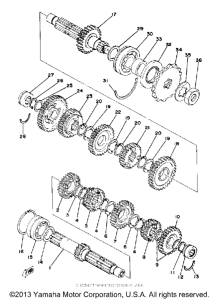XS400-2E - 1978 Трансмиссия