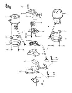 KZ750 Спидометр