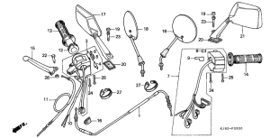 CH125 Cable / handle lever / switch