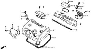 VT600C Крышка головки цилиндров