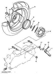 YE50 Переднее колесо