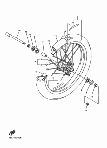  Переднее колесо