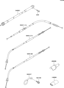 KLX300R Тросы управления