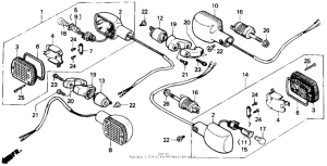 CMX450 Задний фонарь