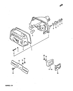 GS450 Задний комбинированный сигнал