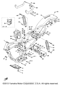 AT1B Frame, rear cushion & rear fender