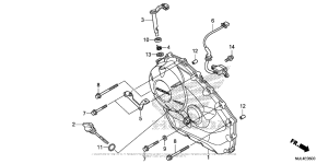 NC700X Правая крышка картера