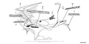 CBR500R (ABS) Наклейки 1