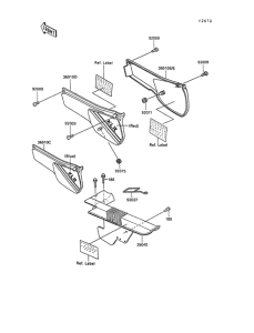 KL250 Side cover / chain case(kl250-d7)