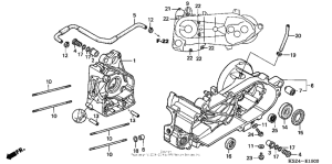 NSS250 (ABS) Картер двигателя