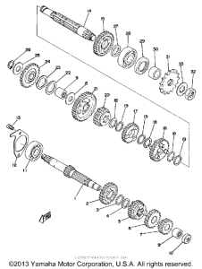 RD125B Трансмиссия