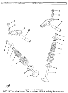 SR500F Valve-rocker arm