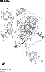 RM-Z450 Переднее колесо
