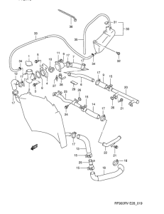 RF900 Радиатор hose