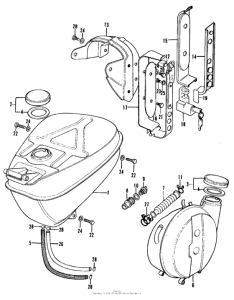 CT90 Fuel tank + sub tank