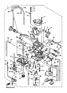 WR400F Carburetor assy