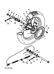 YZ250 Переднее колесо
