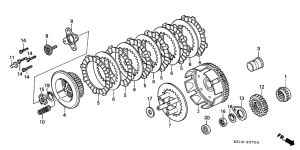 XR250R Бендикс