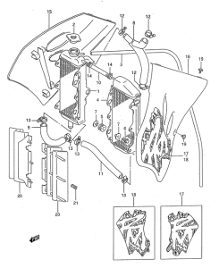 RM125 Радиатор