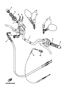 TDM900 Рулевой рычаг и кабель