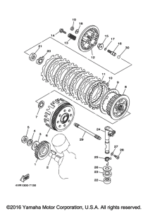 XVS650 Сцепление