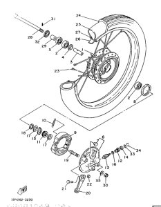 YB100 Переднее колесо