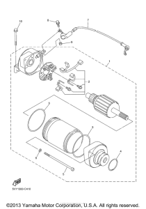 YZF-R1S Стартер