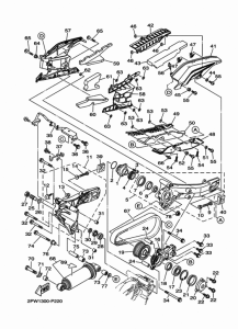 XP500 Rear arm & suspension
