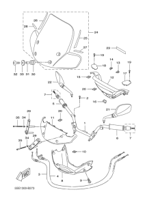 VP300 Steering handle & cable