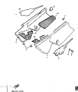 DT50R Боковые обтекатели
