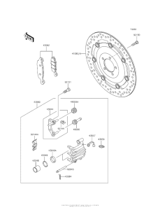 EJ800 Передний тормоз