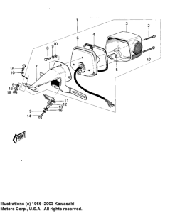 KM100 Taillight unit ass`y