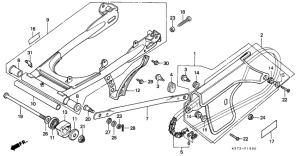  Rear fork / chain case