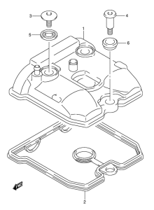 DR-Z400 Крышка головки цилиндров