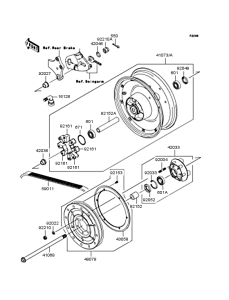 VN900 Заднее колесо и цепь