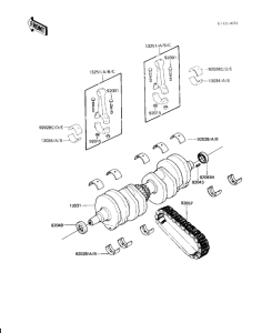 KZ1000 Вал коленчатый