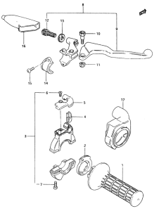 RM500 Right handle switch