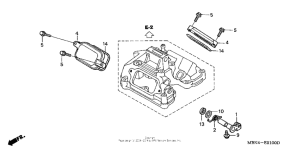 XR650R Крышка головки цилиндров